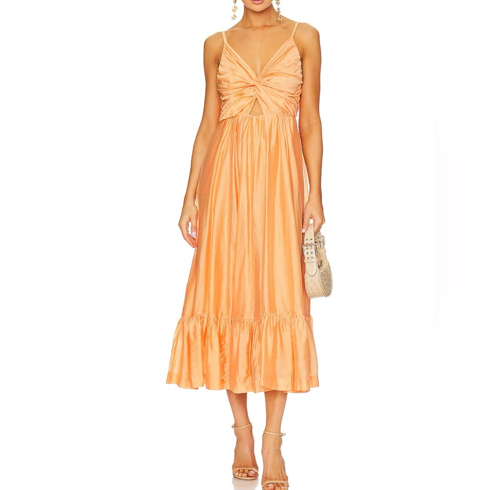 Sabina Musayev Olinda Dress in Peach
